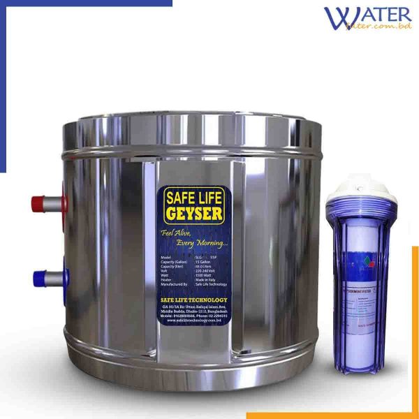 SLG-15-BSSF Safe Life Geyser 68 Liter Water Heater with safety Filter